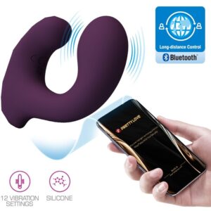 POTENTE - PRETTY LOVE - BILLY CONTROLE REMOTO VIBRATION ROXO APLICATIVO GRÁTIS