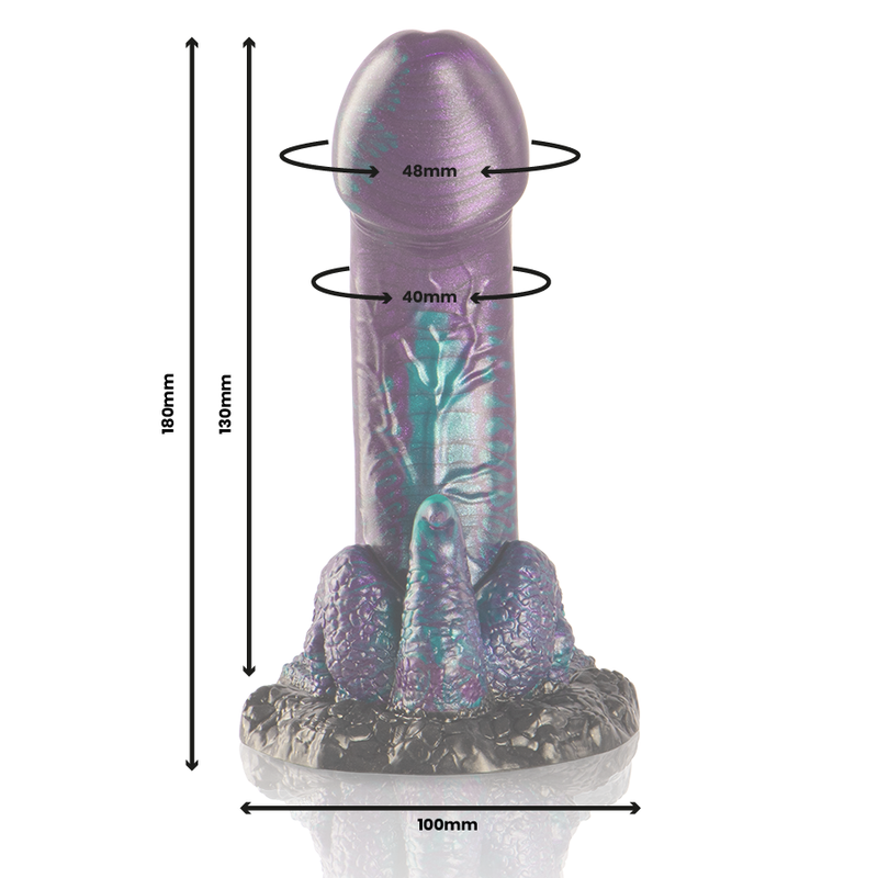 EPIC - BASILISK DILDO DUPLO ESCAMOSO PRAZER TAMANHO PEQUENO - Image 4
