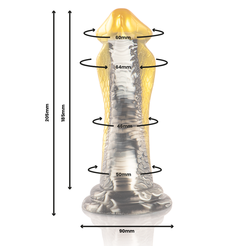 EPIC - DRAKON DILDO AMARELO COBRA - Image 4