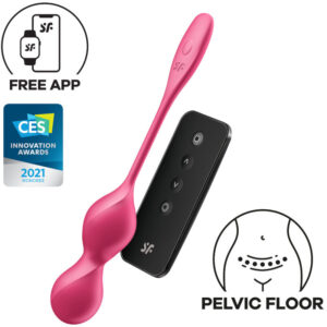 POTENTE - SATISFYER - LOVE BIRDS 2 BOLAS DE KEGEL VIBRANTES + APLICATIVO GRATUITO