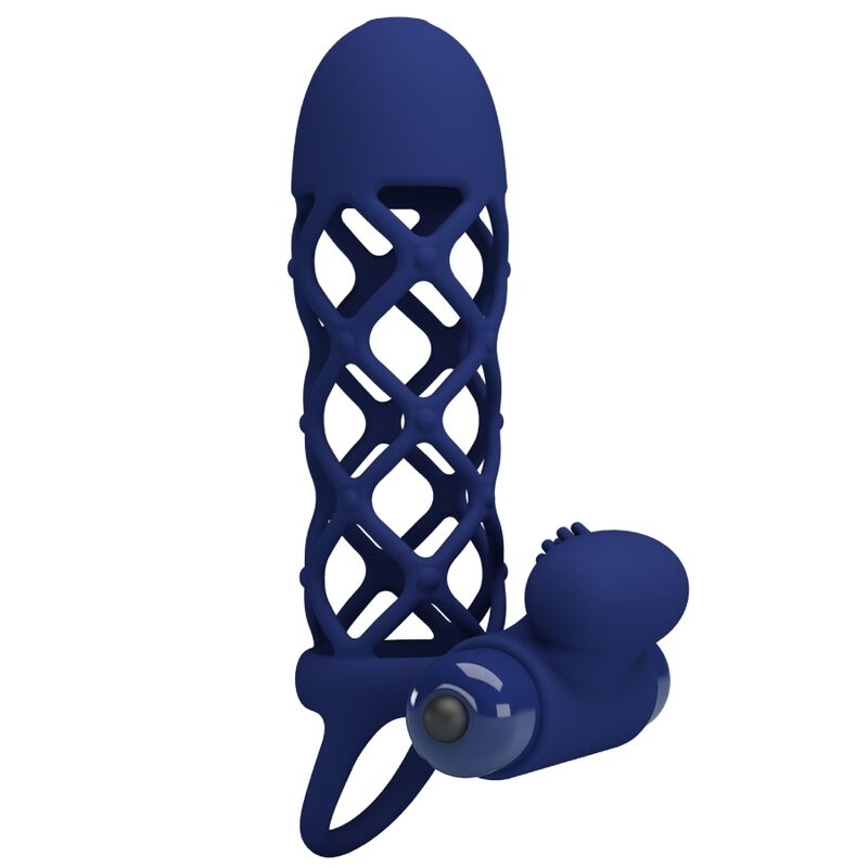 PRETTY LOVE - GIANN ANEL VIBRADOR COM BAINHA DE SILICONE AZUL - Image 3