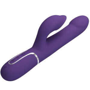 POTENTE - PRETTY LOVE - ZALIN VIBRADOR DE COELHO PÉROLAS 4 EM 1 ROXO