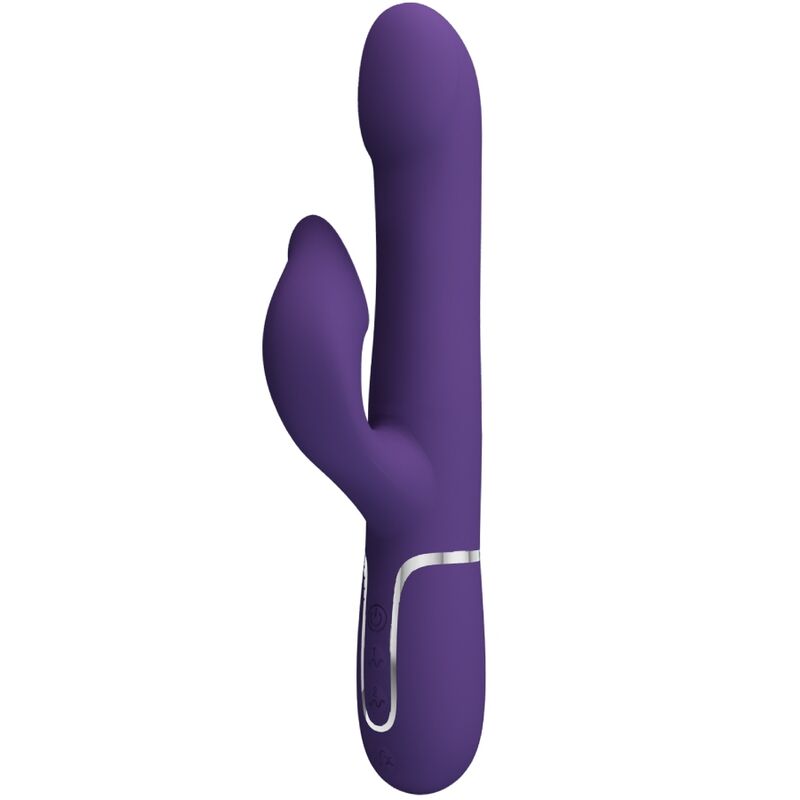 PRETTY LOVE - ZALIN VIBRADOR DE COELHO PÉROLAS 4 EM 1 ROXO - Image 3