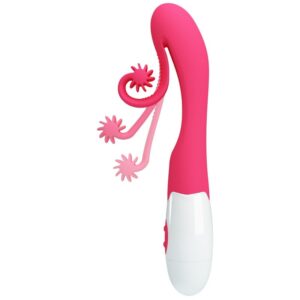 POTENTE - ROMANCE - VIBRADOR E ESTIMULADOR 30 VELOCIDADES COR-DE-ROSA