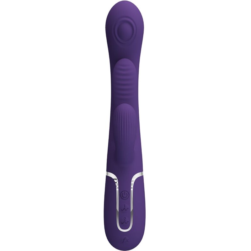 PRETTY LOVE - SHANIA TRIPLE RABBIT VIBRADOR MULTIFUNCIONAL ROXO - Image 3
