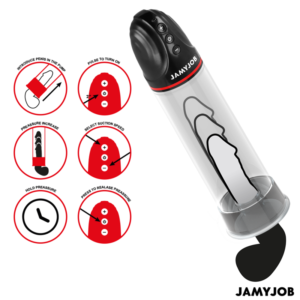 POTENTE - JAMYJOB - BOMBA AUTOMÁTICA XPAND 3 NÍVEIS DE SUCÇÃO CINZA