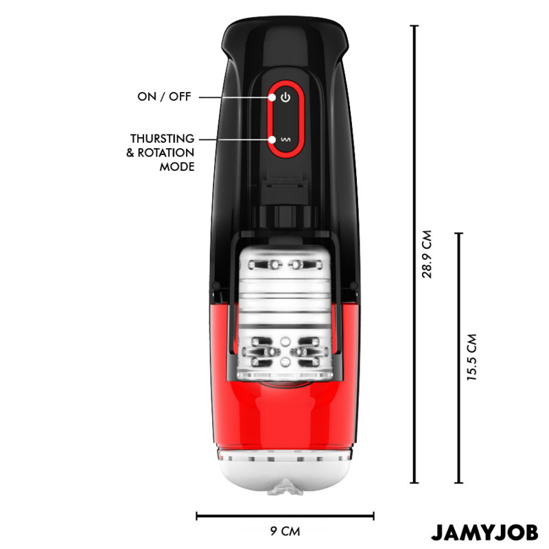 JAMYJOB - STORM MASTURBADOR AUTOMÁTICO DE VAGINA 10 MODOS DE ROTAÇÃO E IMPULSO - Image 3