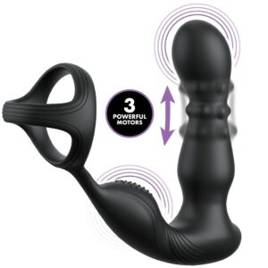 POTENTE - COLEÇÃO ANAL FANTASY ELITE - ANEL ANAL VIBRANTE E MASSAGEADOR COM CONTROLE REMOTO