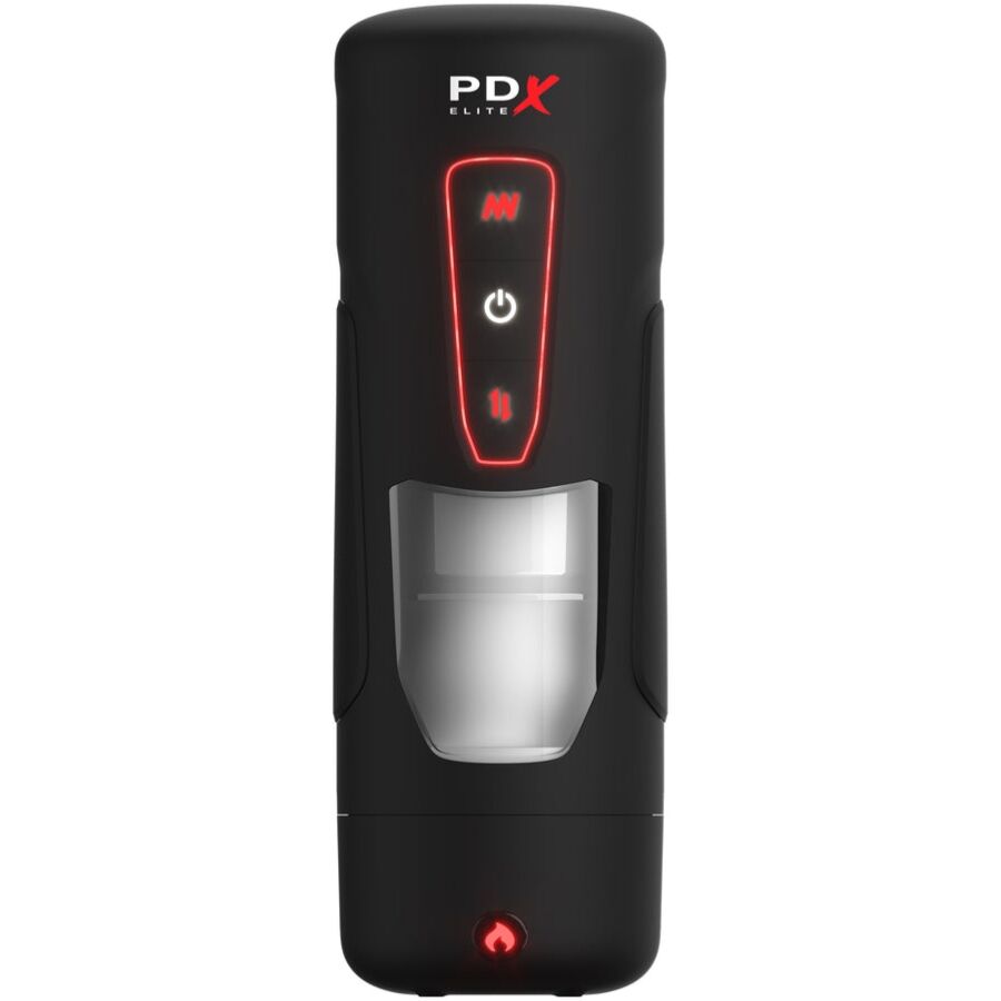 POTENTE - PDX ELITE - MASTURBADOR AUTOMÁTICO MILK ME HOTTER COM VIBRAÇÃO DE EFEITO DE CALOR E IMPULSÃO