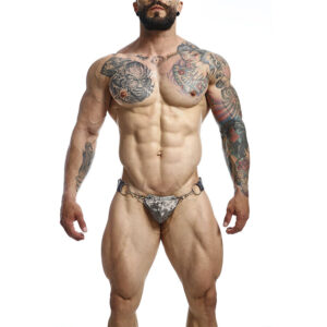 POTENTE - MOB - DNGEON SNAP JOCKSTRAP CINZA TAMANHO ÚNICO
