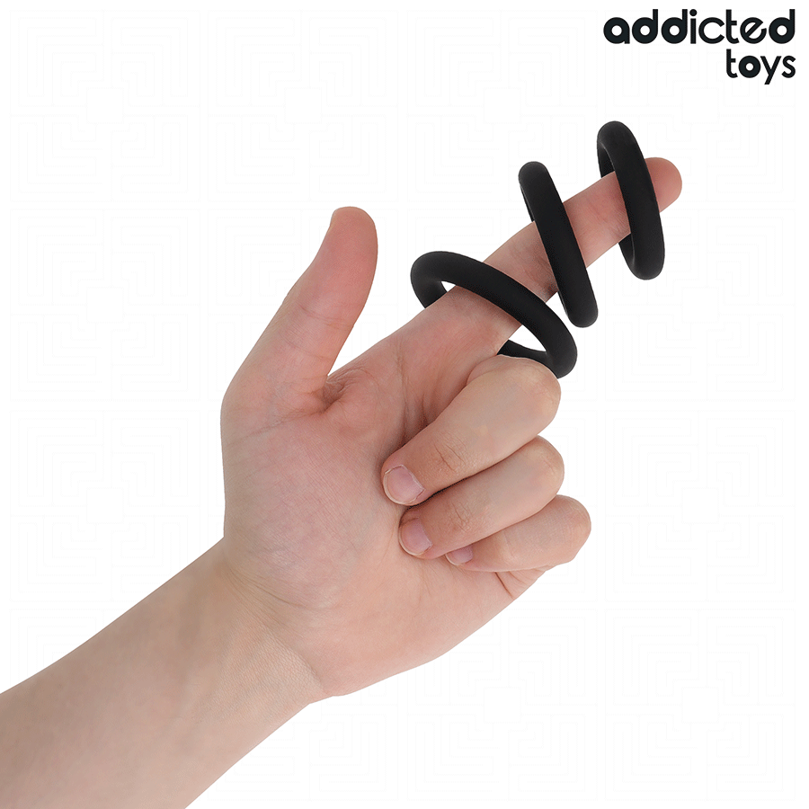 ADDICTED TOYS - CONJUNTO DE ANÉIS DE SILICONE MODELO 1 - Image 2