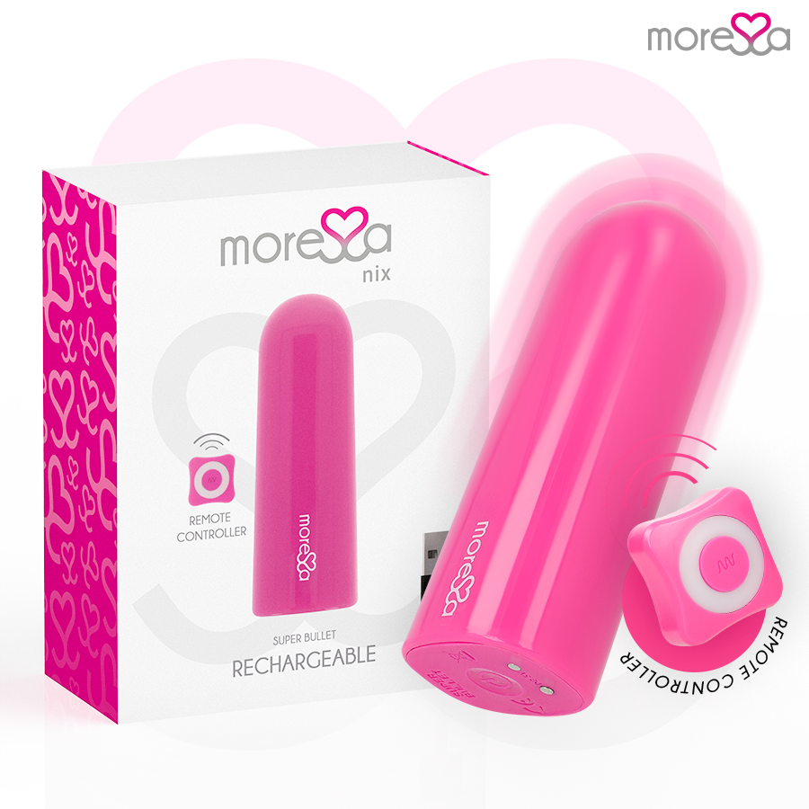 POTENTE - MORESSA - NIX VIBRADOR CONTROLE REMOTO ROSA