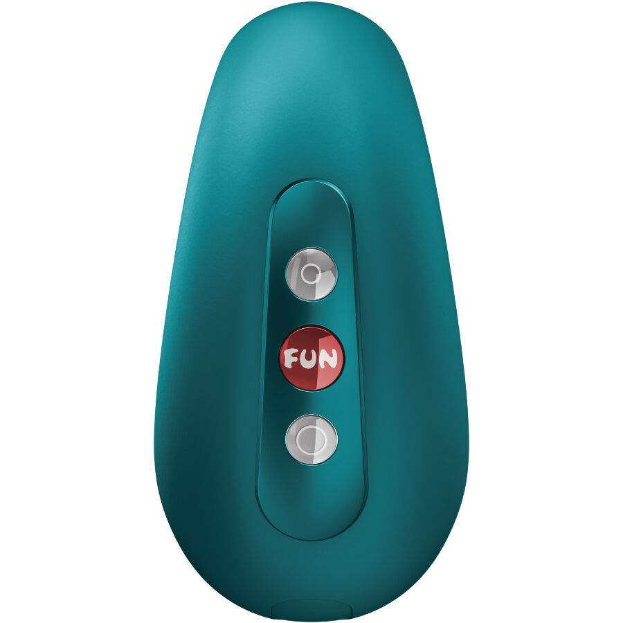 FUN FACTORY - VIBRADOR DE PULSAÇÃO DE AR DUPLO CHERIE VERDE-GARRAFA - Image 3