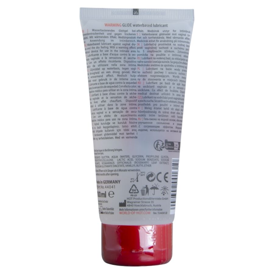 HOT - LUBRIFICANTE À BASE DE ÁGUA COM AQUECIMENTO E DESLIZAMENTO 100 ML - Image 2
