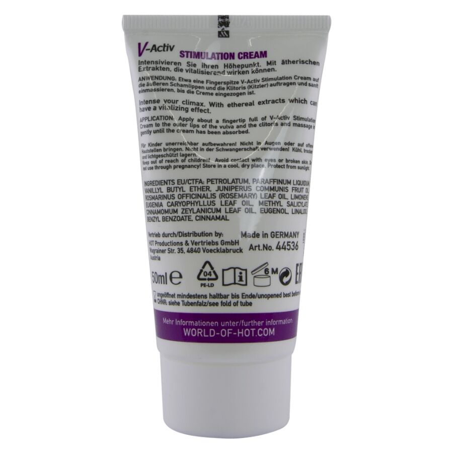 HOT - CREME ESTIMULANTE V-ACTIV PARA MULHERES 50 ML - Image 3