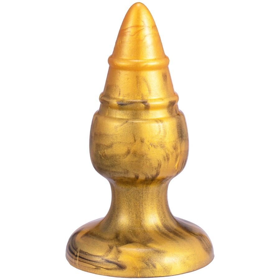 SILEXD - GOLDY PLUG ANAL FANTASY DE SILICONE LÍQUIDO TERMOREATIVO DOURADO 9,2 CM - Image 3