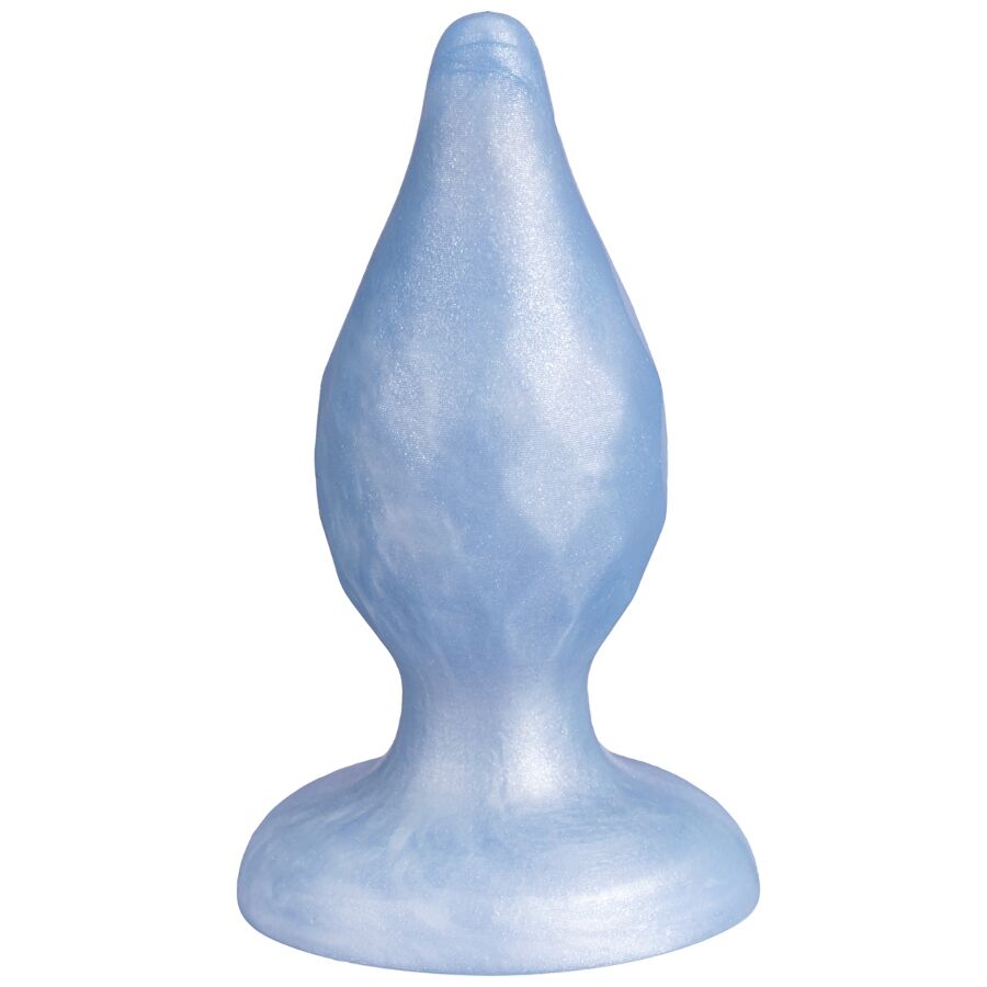 SILEXD - DIAMOND PLUG ANAL FANTASY DE SILICONE LÍQUIDO TERMOREATIVO AZUL PEROLADO 9,2 CM - Image 3