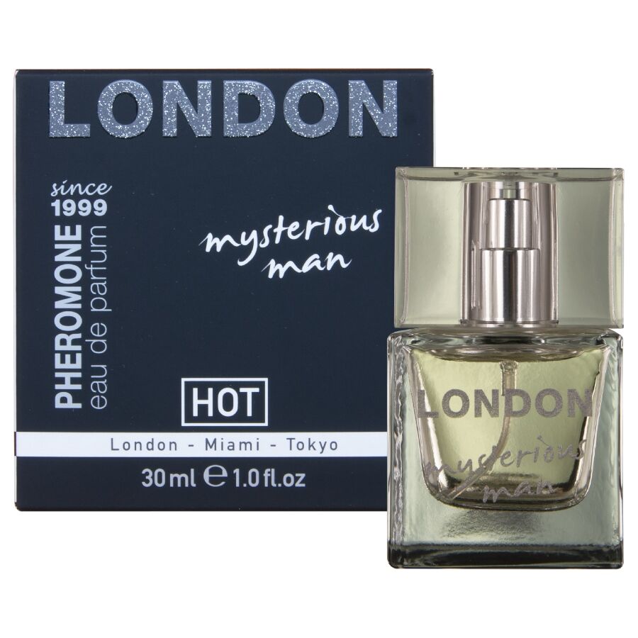 POTENTE - HOT - PERFUME DE FEROMÔNIOS LONDRES HOMEM MISTERIOSO 30 ML