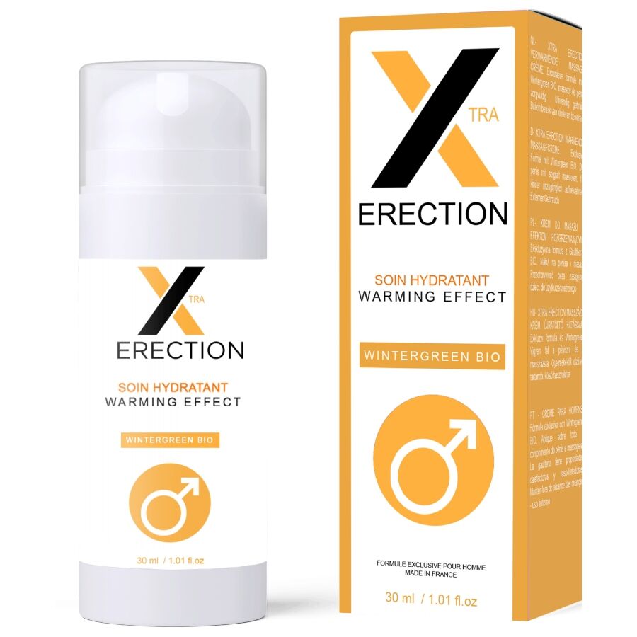 POTENTE - RUF - X ERECTION EFEITO CALOR CREME PARA EREÇÃO 30 ML