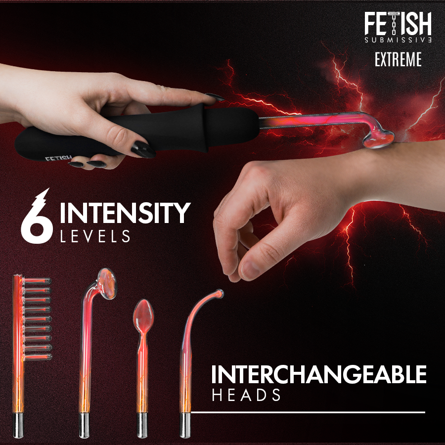 FETISH SUBMISSIVE - VIBRADOR WAND ELECTROESTIMULACIÓN ALTA FRECUENCIA - Image 2