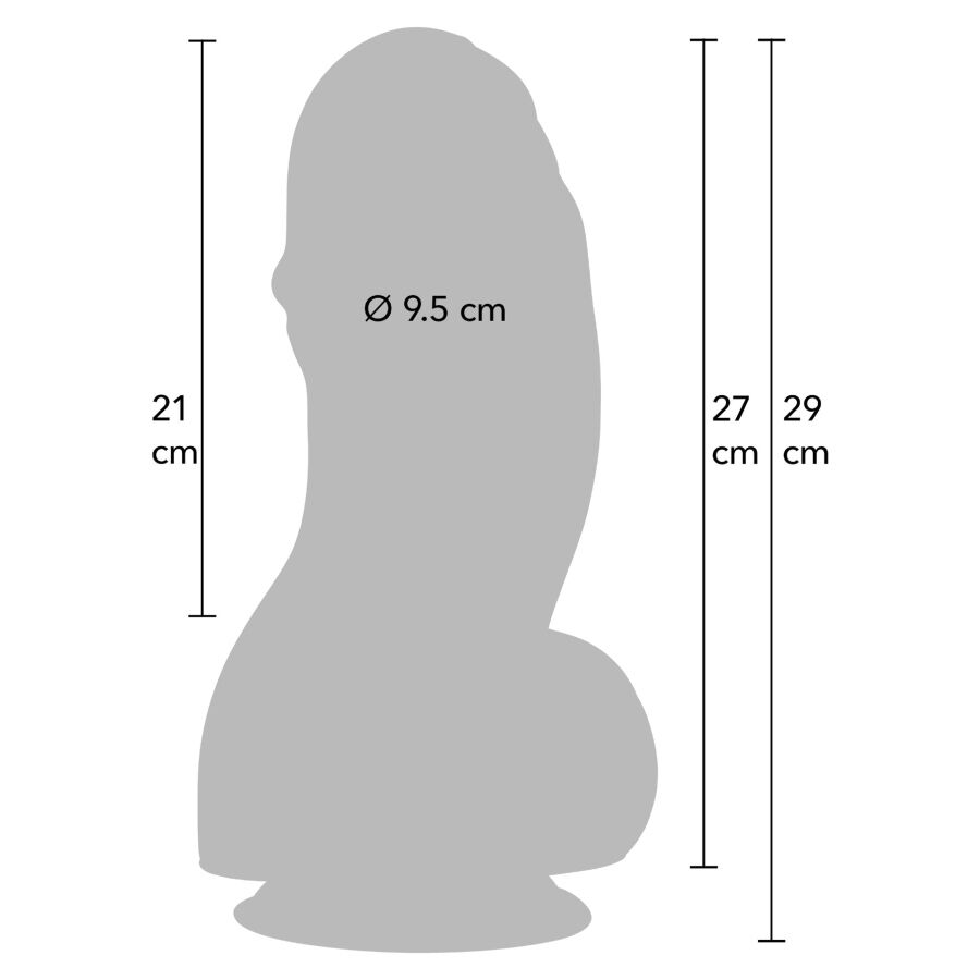 HIDDEN DESIRE - INFERNO DILDO FAT BOYS 27 CM - Image 2