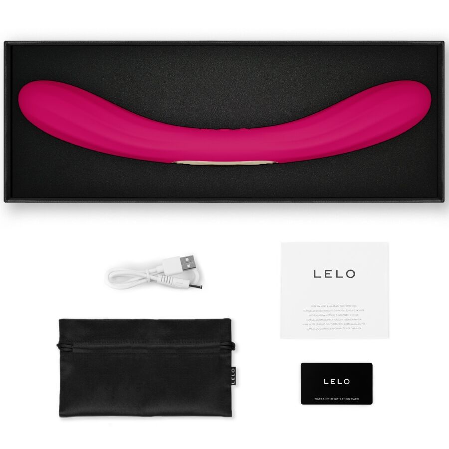 LELO - BOOMERANG VIBRADOR DE PONTA DUPLA CEREJA - Image 3