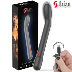 POTENTE - IBIZA - VIBRADOR DE PONTO G PRETO COM VIBRAÇÃO