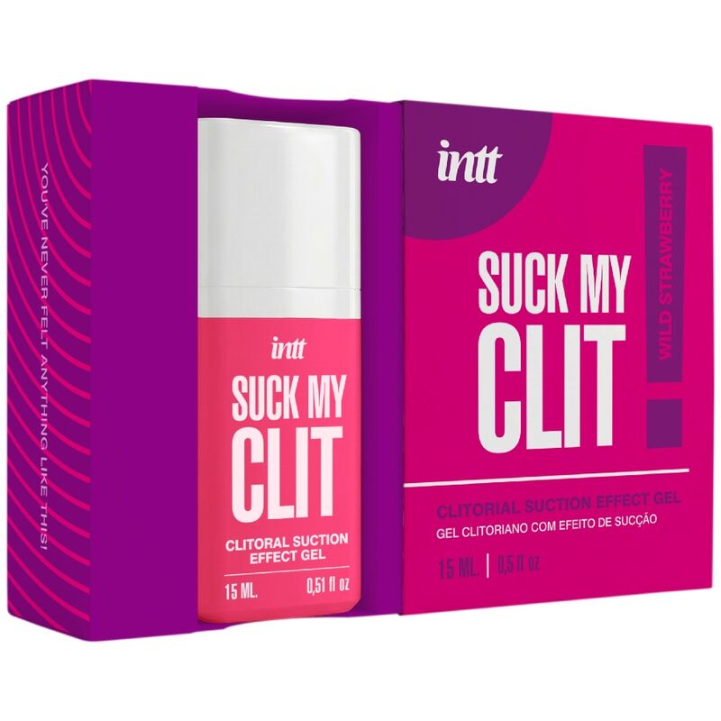 INTT - SUCK MY CLIT GEL COM EFEITO DE SUCÇÃO MORANGO SILVESTRE 15 ML - Image 3