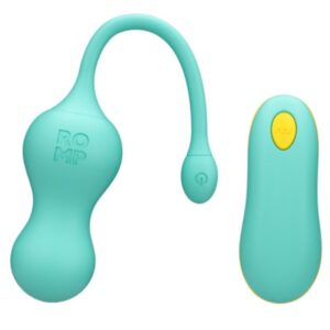 POTENTE - ROMP - CELLO OVO VIBRATÓRIO MULTIFUNCIONAL TURQUESA COM CONTROLE REMOTO