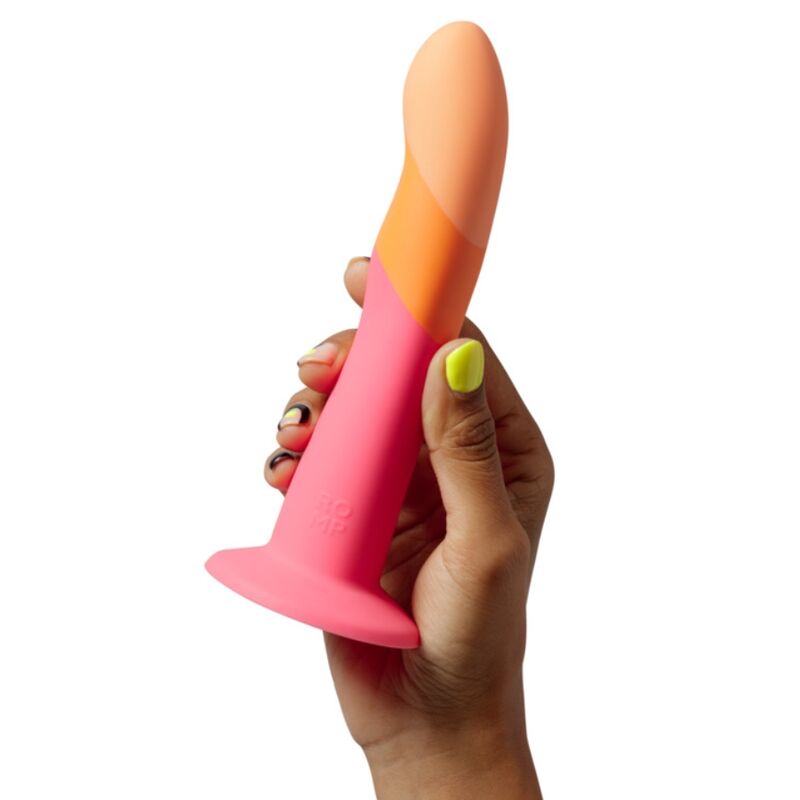 ROMP - DIZI DILDO DE SILICONE COM VENTOSA TRICOLOR 18 CM - Image 2