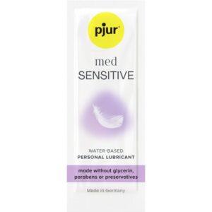 POTENTE - PJUR - MED SENSITIVE GLIDE LUBRIFICANTE BASE DE GUA 2 ML