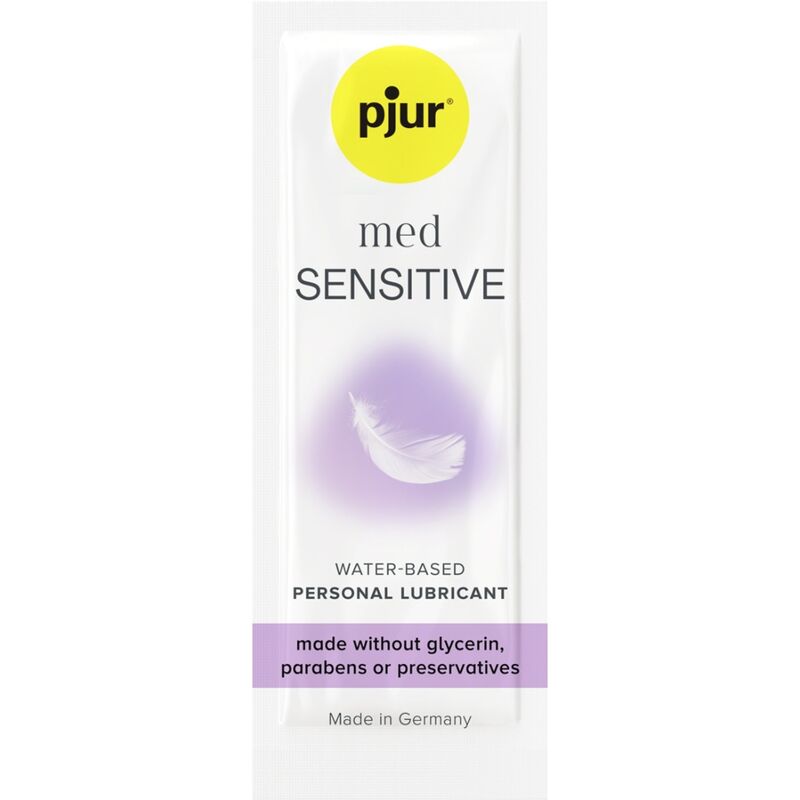 POTENTE - PJUR - MED SENSITIVE GLIDE LUBRIFICANTE BASE DE GUA 2 ML