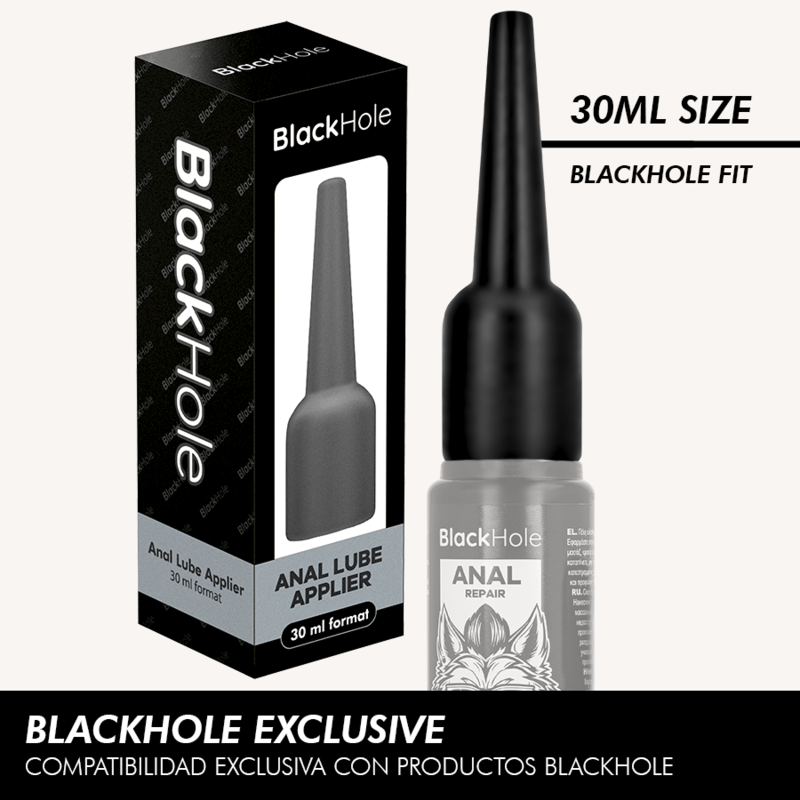 POTENTE - BLACK HOLE - APLICADOR DE LUBRIFICANTE ANAL TAMANHO P 30 ML