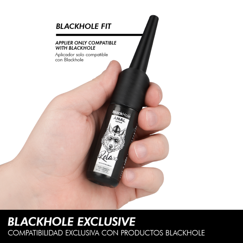 BLACK HOLE - APLICADOR DE LUBRIFICANTE ANAL TAMANHO P 30 ML - Image 3