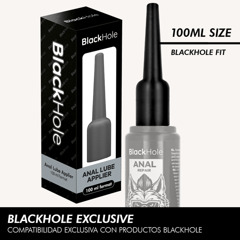 POTENTE - BLACK HOLE - APLICADOR DE LUBRIFICANTE ANAL TAMANHO G 100 ML