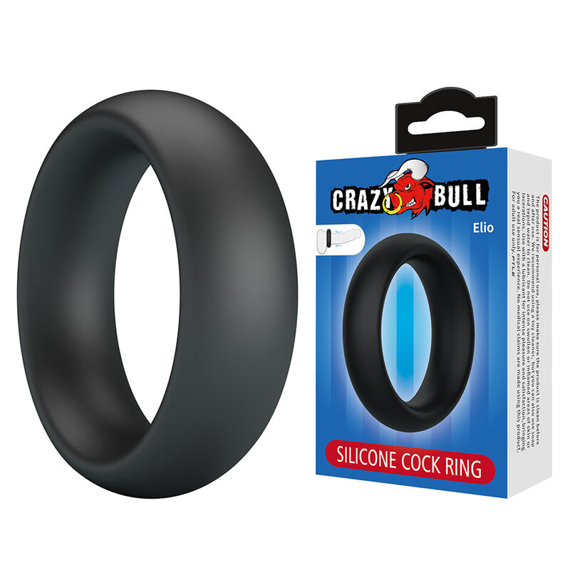 POTENTE - CRAZY BULL - ELIO ANEL PENIANO DE SILICONE PRETO