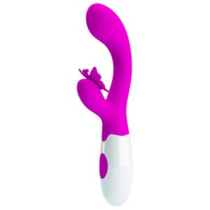 POTENTE - PRETTY LOVE - BUTTERFLY KISS VIBRADOR COELHO COM 30 FUNÇÕES ROXO