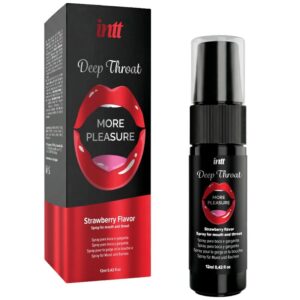 POTENTE - INTT - SPRAY ORAL PARA GARGANTA PROFUNDA COM MAIS PRAZER SABOR MORANGO
