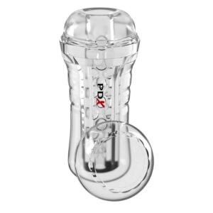 POTENTE - PDX ELITE - VIEWTUBE PLUS STROKER TRANSPARENTE COM ADERÊNCIA FÁCIL E VERSÁTIL 21 CM