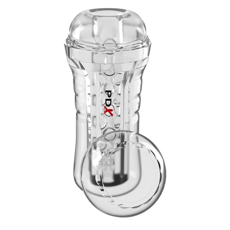 POTENTE - PDX ELITE - VIEWTUBE PLUS STROKER TRANSPARENTE COM ADERÊNCIA FÁCIL E VERSÁTIL 21 CM