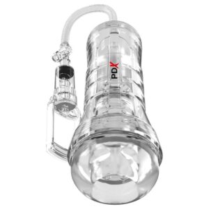 POTENTE - PDX ELITE - VIEWTUBE VAC XXL TRANSPARENTE STROKER COM BOMBA DE SUCÇÃO 27
