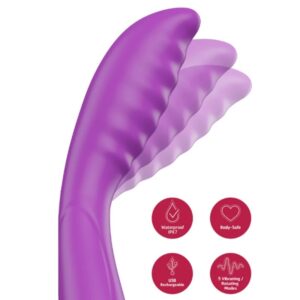 POTENTE - SHE.E.O - VIBRADOR ROXO PARA ESTIMULAÇÃO DO PONTO G