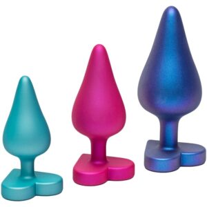 POTENTE - ROMP - KIT DE TREINAMENTO ANAL LUSTER P/M/G COM BASE EM FORMATO DE CORAÇÃO