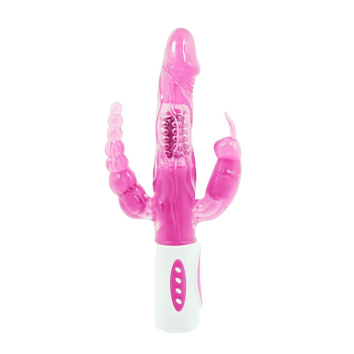 POTENTE - BAILE - PRETTY BUNNY TRIPLO VIBRADOR ROTADOR