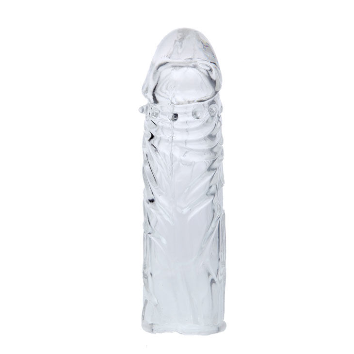 POTENTE - BAILE - CAPA PARA PÉNIS SILICONE TRANSPARENTE 13 CM