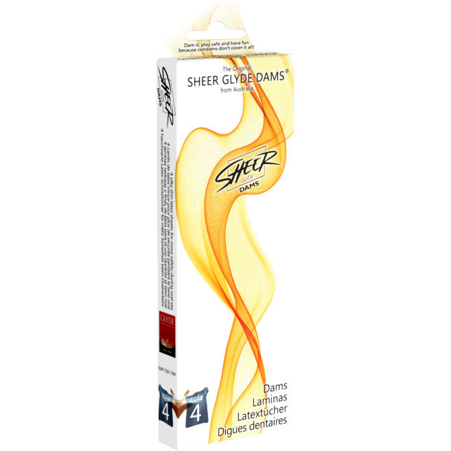 POTENTE - SHEER GLYDE - DAMS LAMINAS LÁTEX SEXO ORAL CAUDA