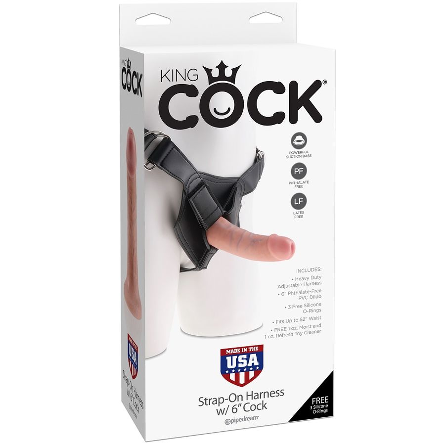 POTENTE - KING COCK HARNESS COM PÊNIS REALISTA 15