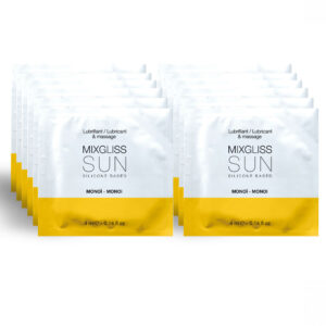 POTENTE - MIXGLISS - LUBRIFICANTE BASE DE SILICONE AROMA MONOI 12 DOSE ÚNICA 4ML