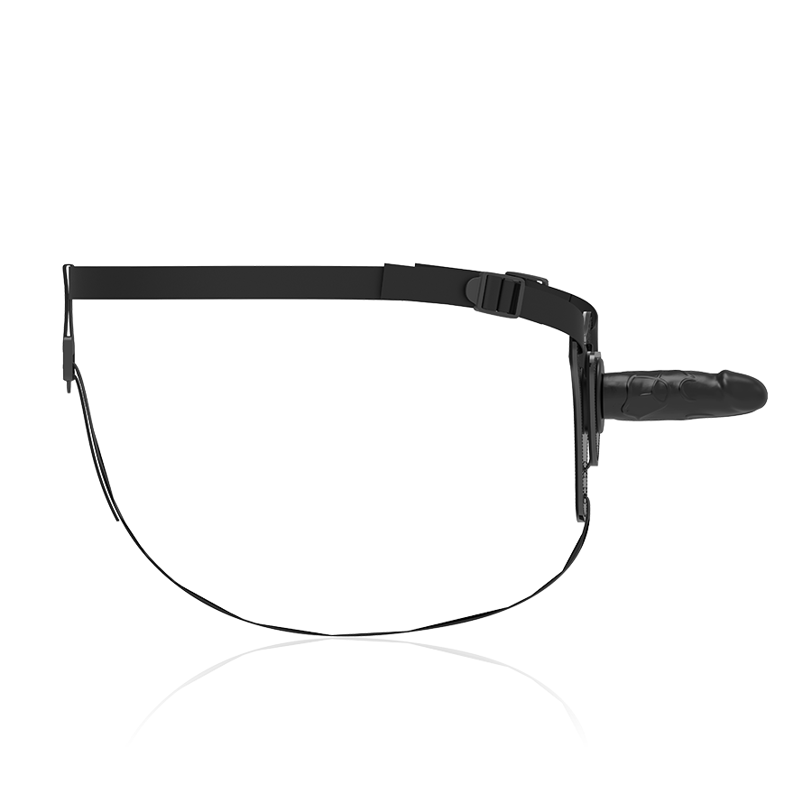 FETISH SUBMISSIVE ARNÉS SILICONA NEGRO REALISTIC 16CM - Image 3