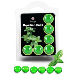 POTENTE - SECRETPLAY - CONJUNTO 6 BOLAS BRASILEIRAS MENTA